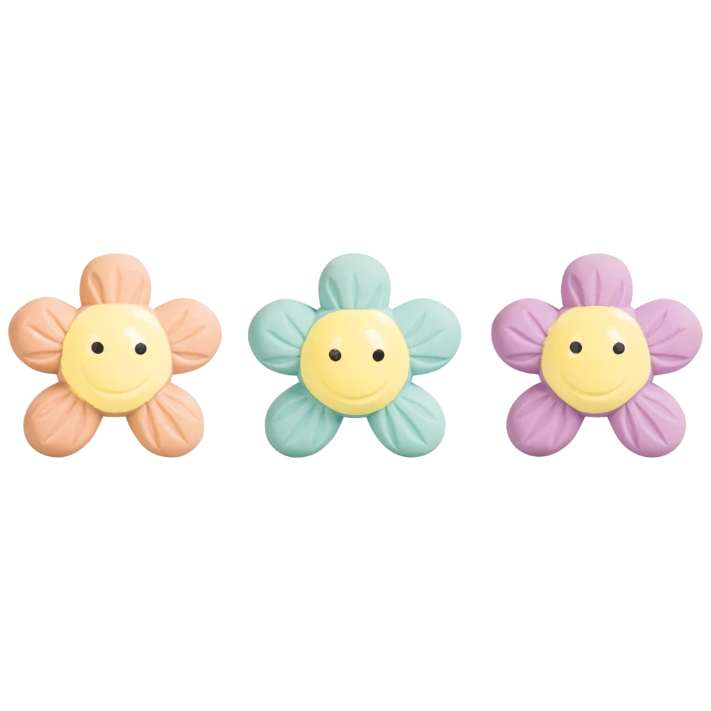 Radiergummi „Flower“ Happy Hippie 3D | sortiert