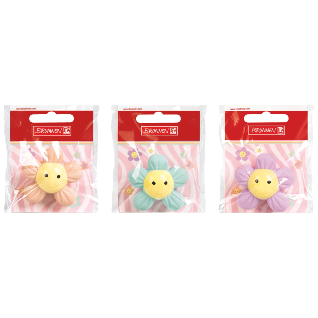 Radiergummi „Flower“ Happy Hippie 3D | sortiert