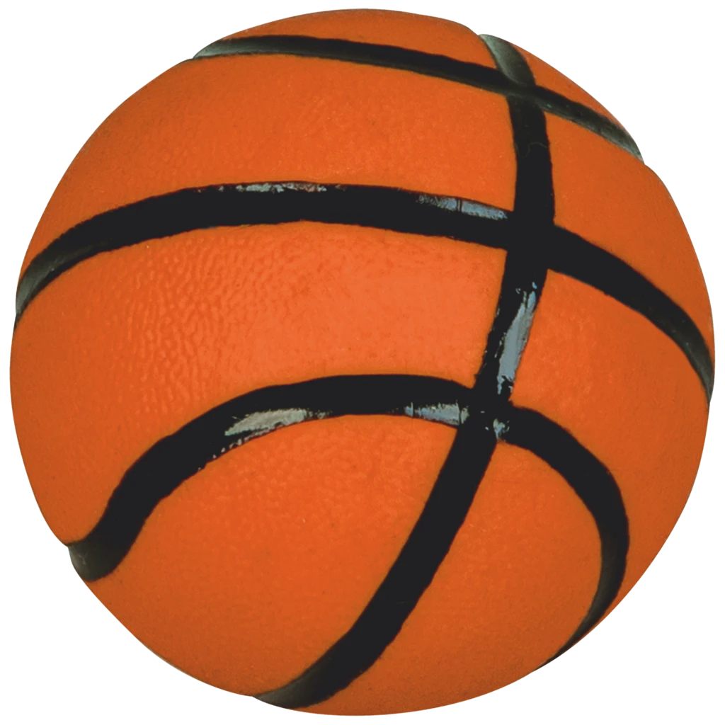Radiergummi „Basketball“ Sporty Animals 3D | orange/schwarz