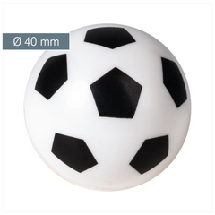 Gummiball „Fußball“ | weiß/schwarz