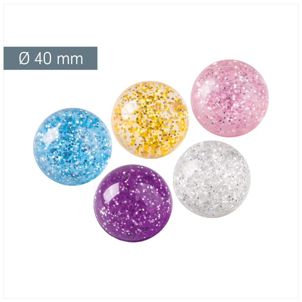 Gummiball „Glitzer“ | sortiert