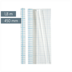 Bucheinbandfolie | 450 mm × 1,8 m, selbstklebend, transparent