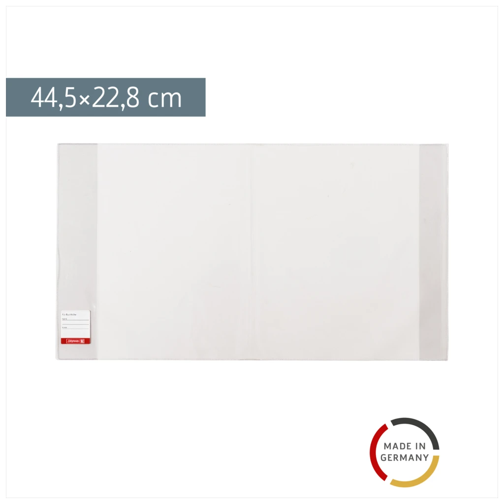 Buchschoner | 22,5×44,5 cm, stabile Folie, PVC, glasklar