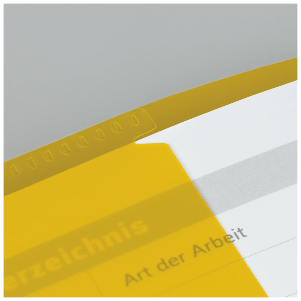 Hefthülle FACT!pp | 215×308 mm, A4, gelb