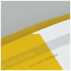 Hefthülle FACT!pp | 215×308 mm, A4, gelb