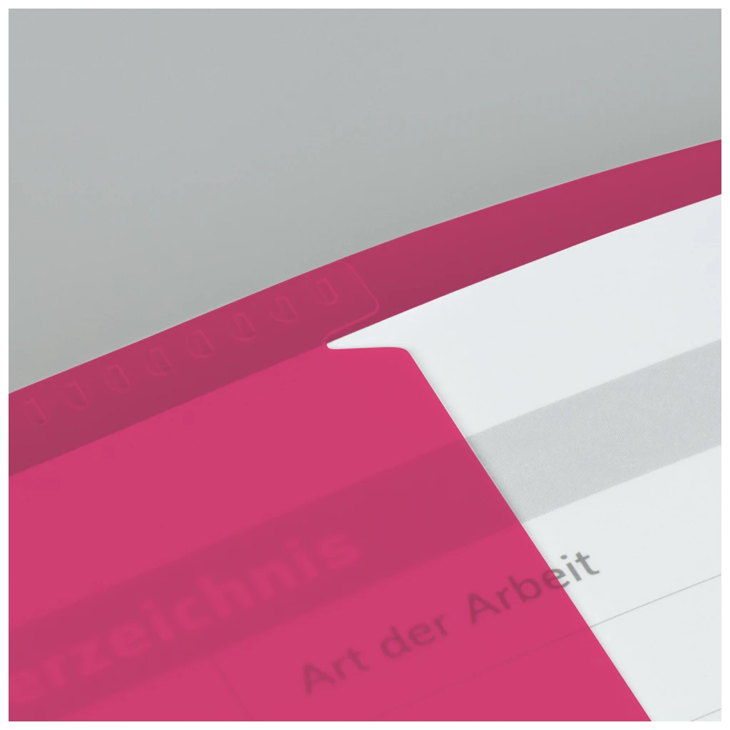 Hefthülle FACT!pp | 215×308 mm, A4, pink