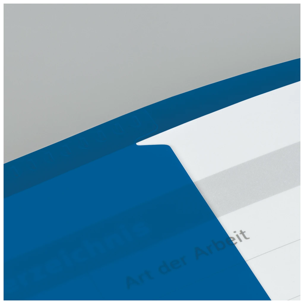 Hefthülle FACT!pp | 215×308 mm, A4, blau