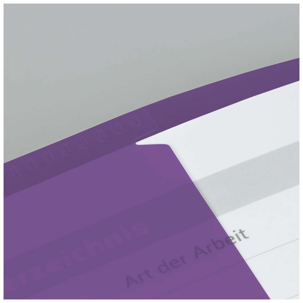 Hefthülle FACT!pp | 215×308 mm, A4, violett