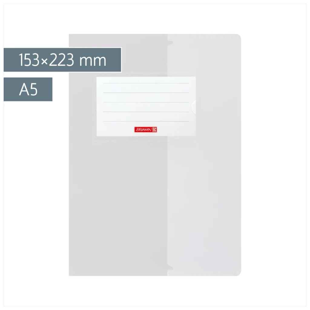 Hefthülle FACT!pp | 153×223 mm, A5, weiß/transparent
