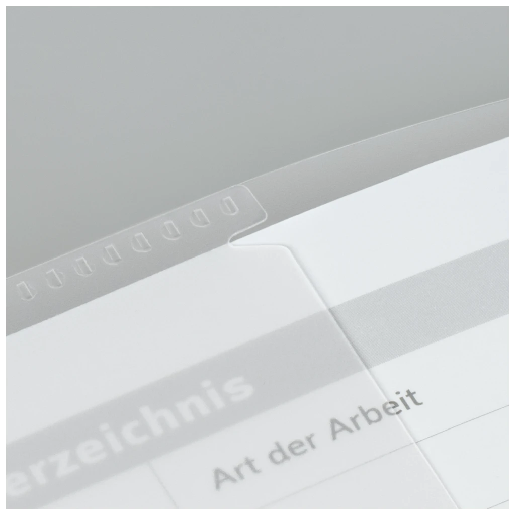 Hefthülle FACT!pp | 153×223 mm, A5, weiß/transparent