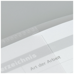 Hefthülle FACT!pp | 153×223 mm, A5, weiß/transparent