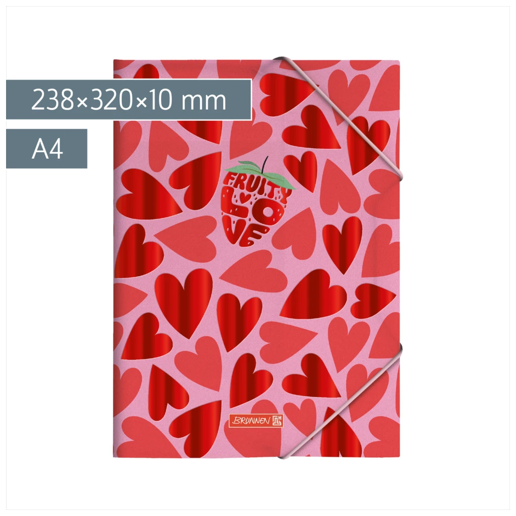 Sammelmappe Fruity Love für A4 | A4, Füllhöhe: 10 mm, rosa/rot