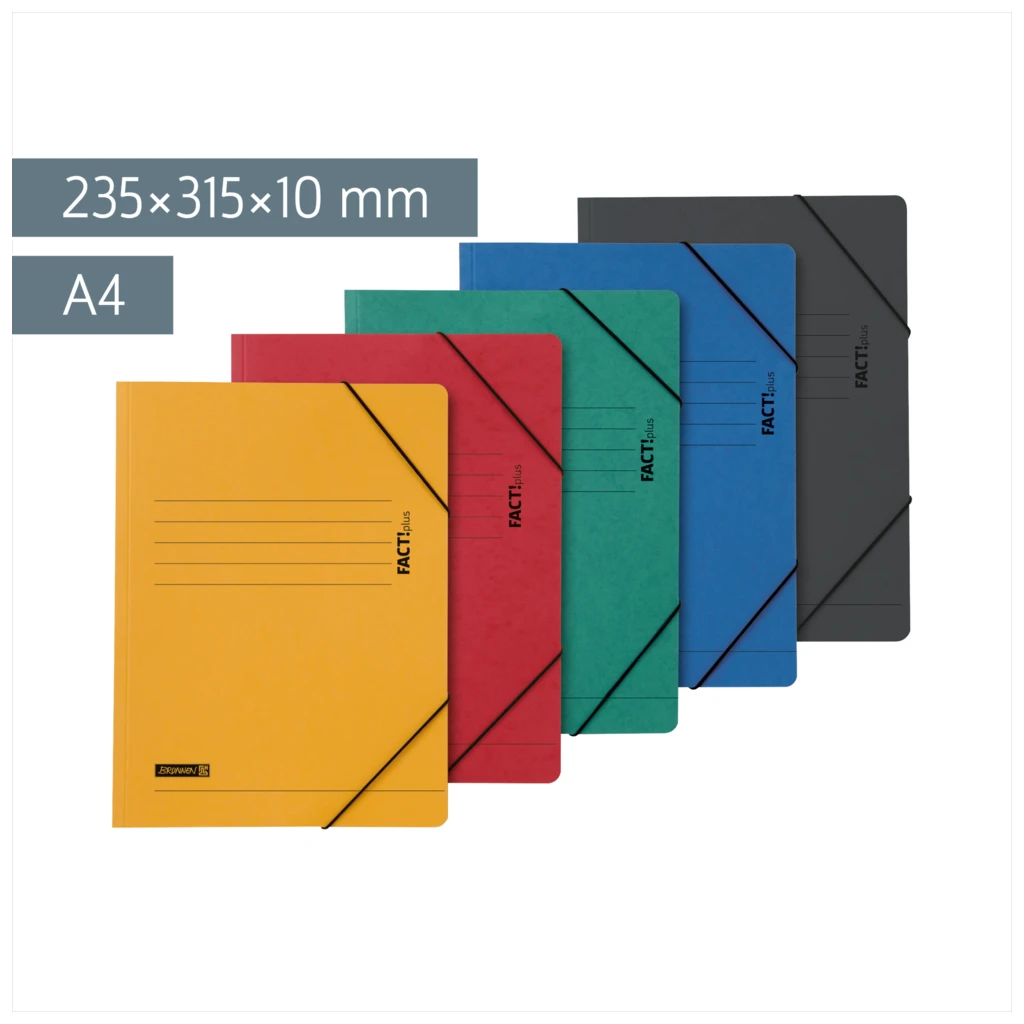 Eckspanner FACT!plus | A4, Füllhöhe: 10 mm, sortiert