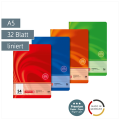 Vokabelheft Premium Vivendi | A5, Lineatur 54, 32 Blatt, sortiert