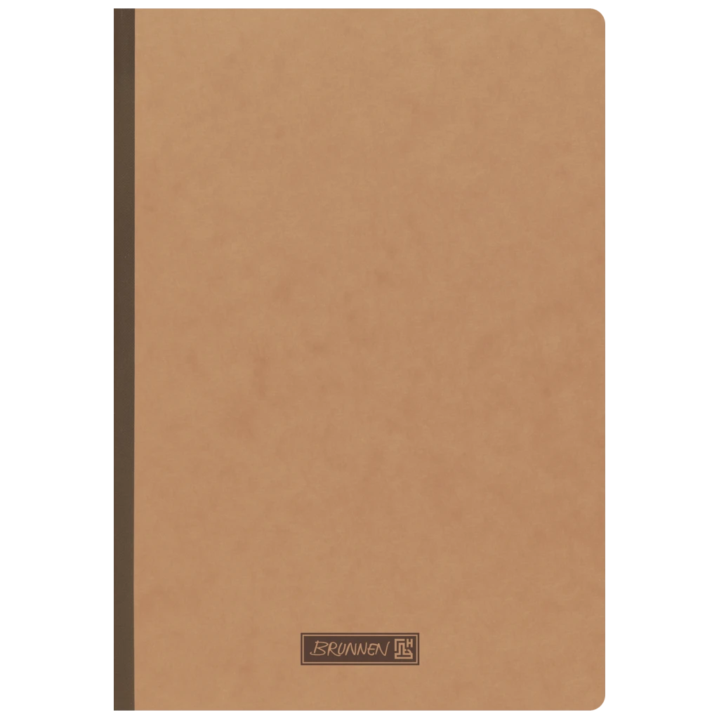 Notizbuch Premium FACT!plus Kladde | A4, unliniert, braun