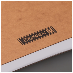 Notizbuch Premium FACT!plus Kladde | A5, liniert, Gummizugverschluss, braun