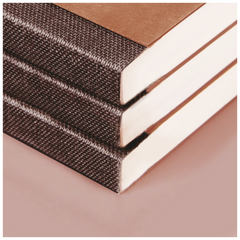 Notizbuch Premium FACT!plus Kladde | A5, liniert, Gummizugverschluss, braun