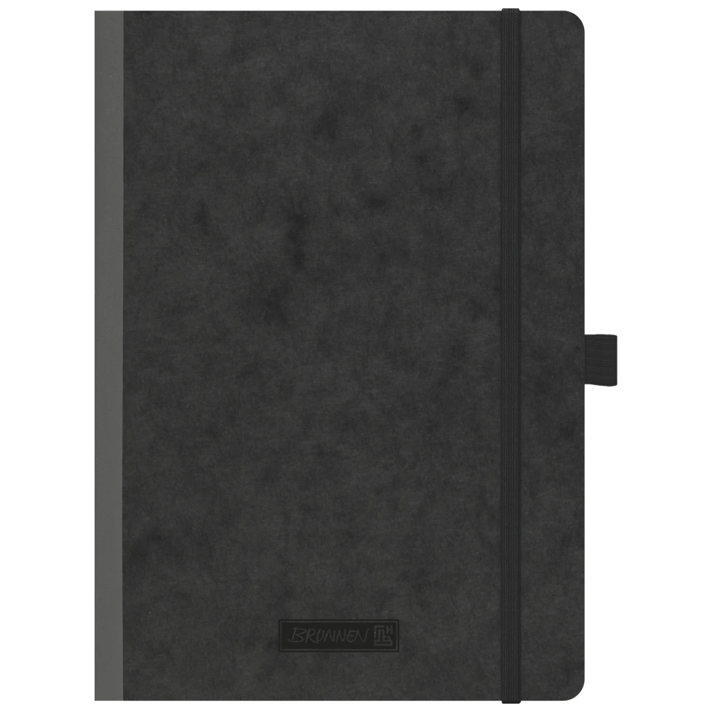 Notizbuch Premium FACT!plus Kladde | A5, liniert, Gummizugverschluss, schwarz