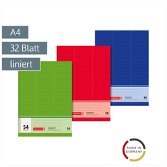 Vokabelheft | A4, Lineatur 54, 32 Blatt, sortiert
