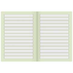 Schulheft | A4, Lineatur 1, 32 Blatt, mehrfarbig
