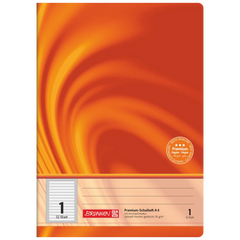 Schulheft Premium Vivendi | A4, Lineatur 1, 32 Blatt, orange
