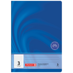 Schulheft Premium Vivendi | A4, Lineatur 3, 16 Blatt, blau
