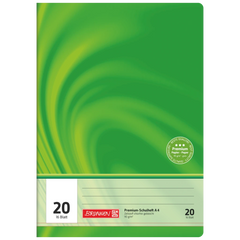 Schulheft Premium Vivendi | A4, Lineatur 20, 16 Blatt, grün