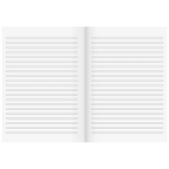 Schulheft | A4, Lineatur 3, 16 Blatt, mehrfarbig