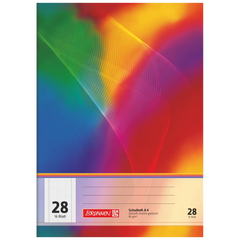 Schulhefte | A4, Lineatur 28, 16 Blatt, mehrfarbig, 10 Stück