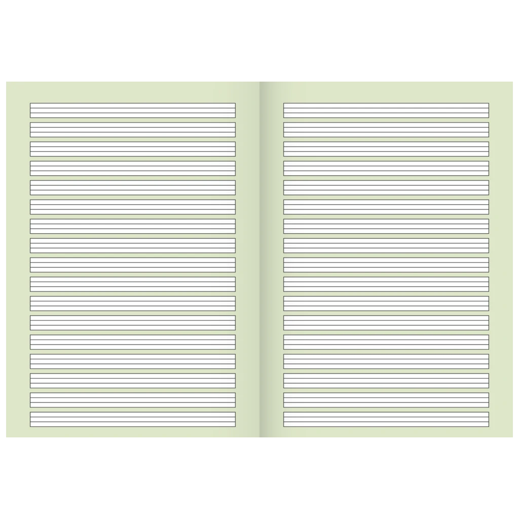Schulheft | A4, Lineatur 2, 16 Blatt, mehrfarbig