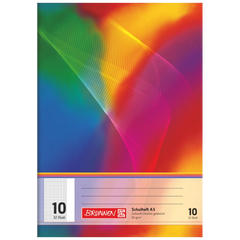 Schulheft | A5, Lineatur 10, 32 Blatt, mehrfarbig