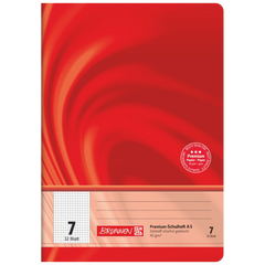 Schulheft Premium Vivendi | A5, Lineatur 7, 32 Blatt, rot