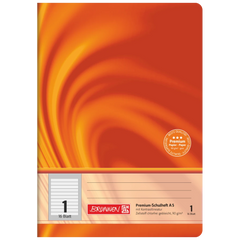 Schulheft Premium Vivendi | A5, Lineatur 1, 16 Blatt, orange