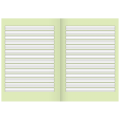 Schulheft | A5, Lineatur 2, 16 Blatt, mehrfarbig