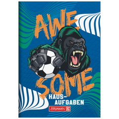 Hausaufgabenheft Sporty Animals | A5, 48 Blatt, blau/mehrfarbig