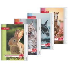 Hausaufgabenheft Für clevere Faule „Tiere“ | A5, 56 Blatt, sortiert
