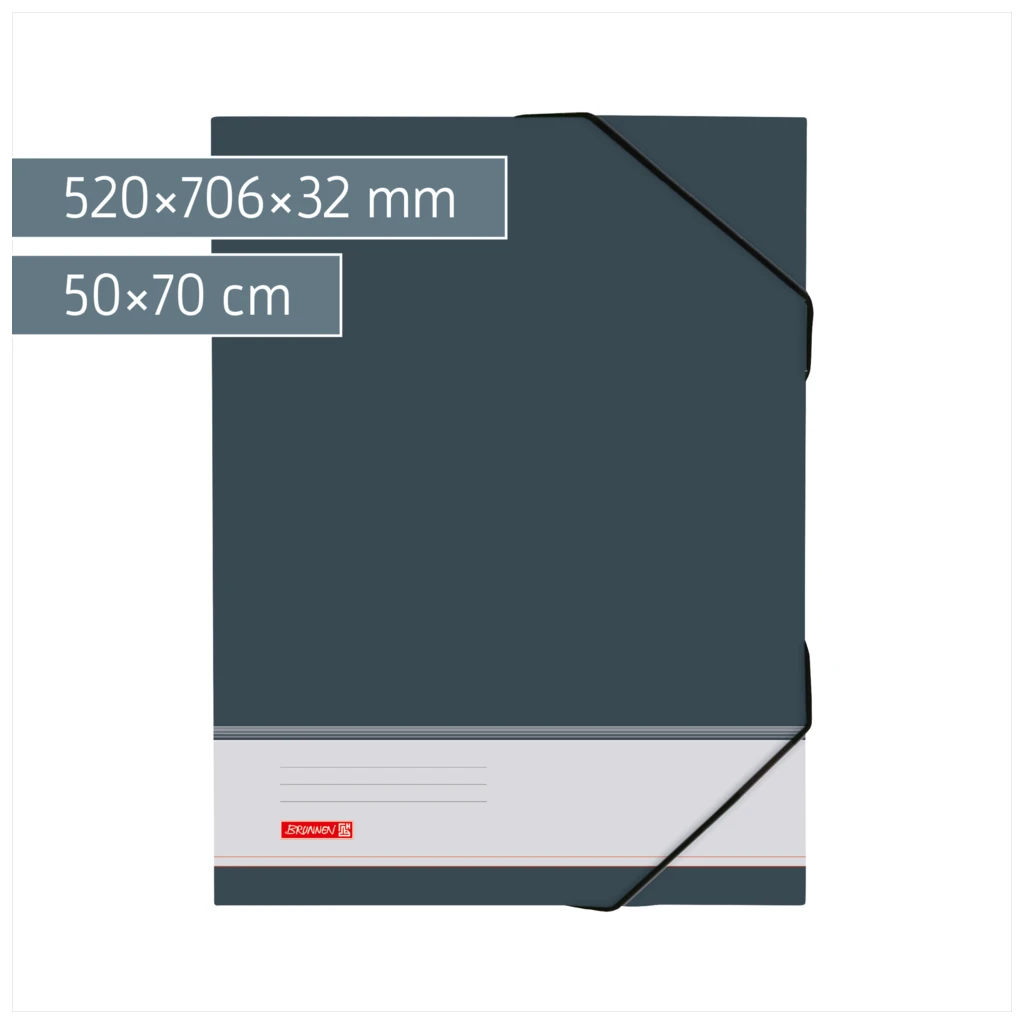 Sammelmappe | 50×70 cm, Füllhöhe: 32 mm, anthrazit