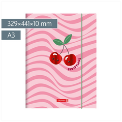 Sammelmappe Fruity Love für A3 | A3, Füllhöhe: 10 mm, rosa/rot