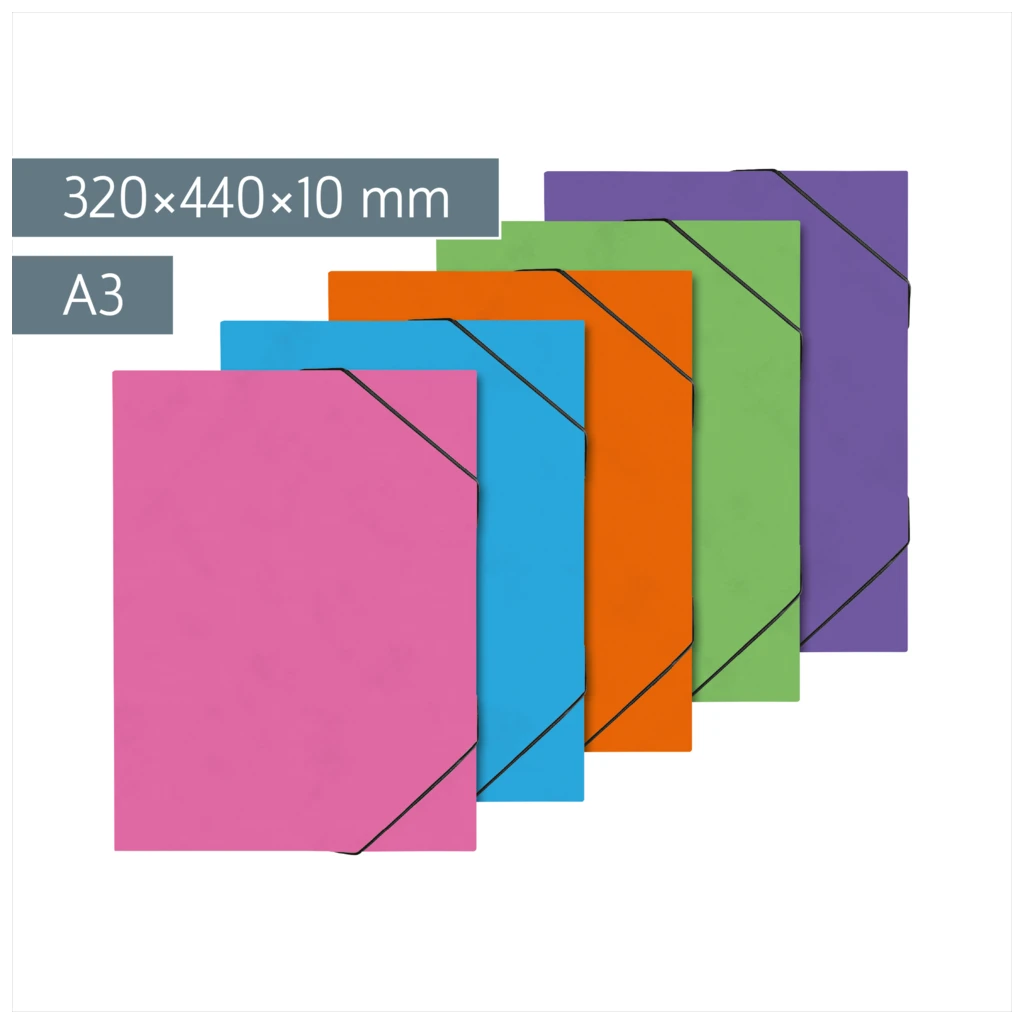 Sammelmappe FACT!plus | A3, Füllhöhe: 10 mm, sortiert