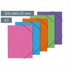 Sammelmappe FACT!plus | A3, Füllhöhe: 10 mm, sortiert