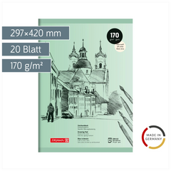 Zeichenblock | A3, 20 Blatt, grün