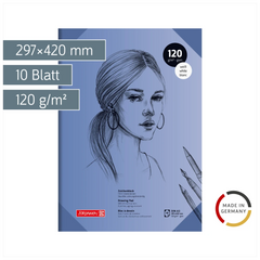Zeichenblock | A3, 10 Blatt, blau