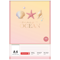 Malblock Sunny Ocean | A4, 75 Blatt, gold/mehrfarbig, pastell