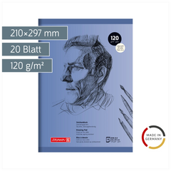Zeichenblock | A4, 20 Blatt, blau