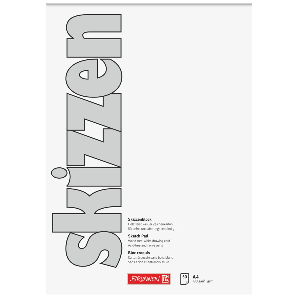 Skizzenblock | A4, 50 Blatt, weiß