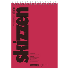 Skizzenblock | 170×240 mm, 50 Blatt, rot