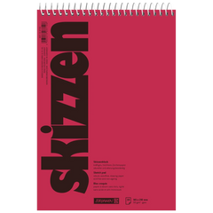 Skizzenblock | A5, 30 Blatt, rot