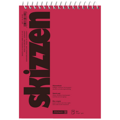 Skizzenblock | A6, 30 Blatt, rot