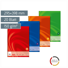 Zeichenblock Vivendi | A3, 20 Blatt, sortiert