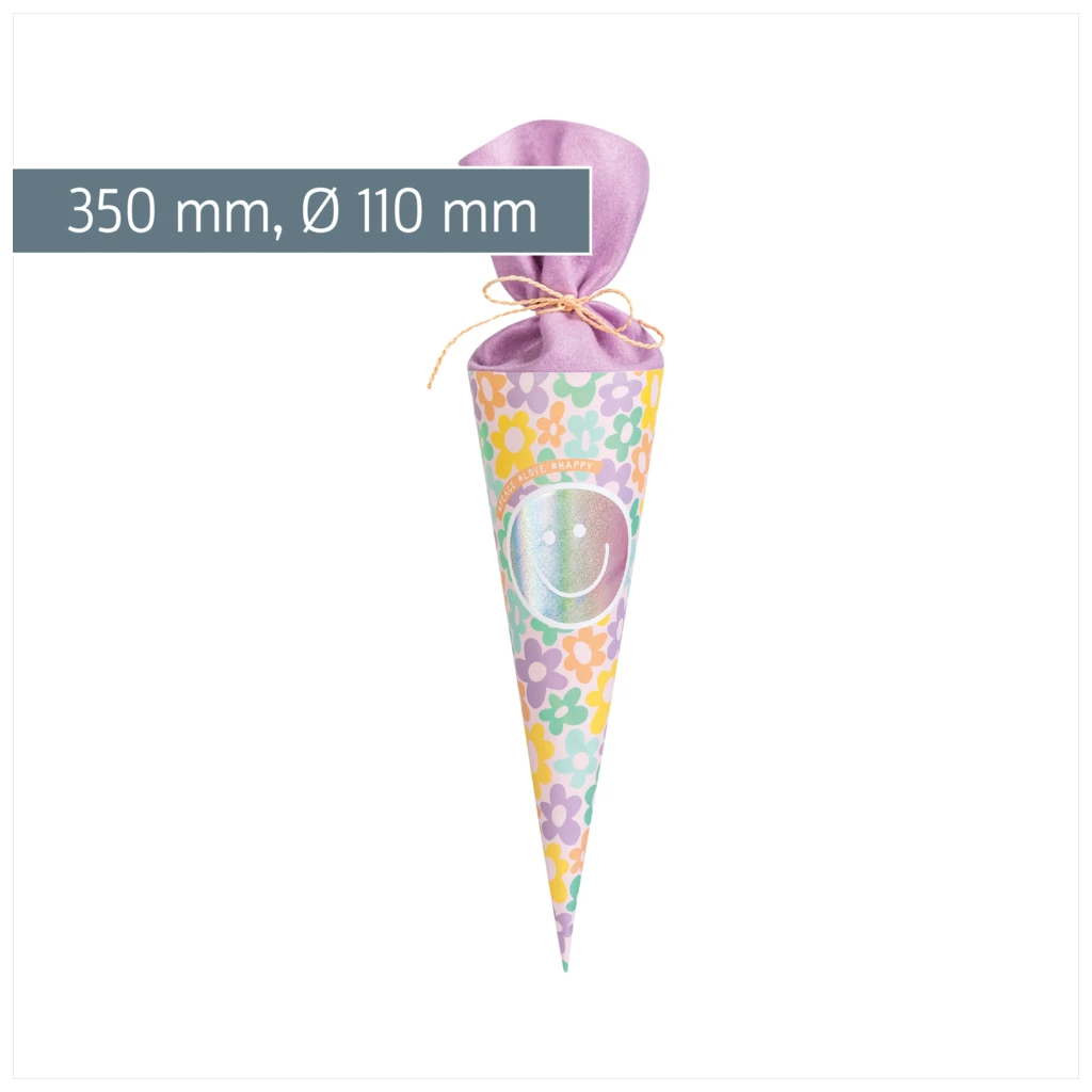 Schultüte Happy Hippie | mehrfarbig, pastell